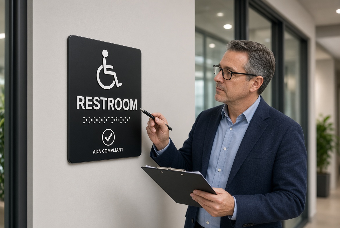 هل طريقة برايل مطلوبة للافتات المتوافقة مع ADA؟ دليل عملي لأصحاب المنشآت
